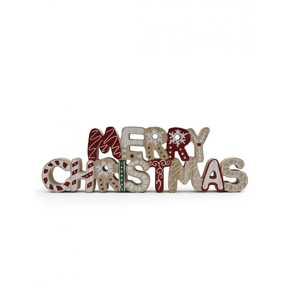 Φωτογραφία προϊόντος: Διακ.επιτ.ξύλινο merry christmas 30εκ.