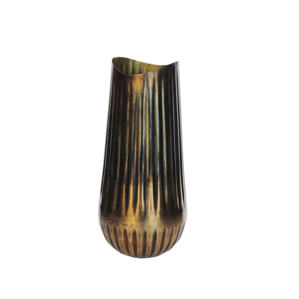 Φωτογραφία προϊόντος: Plastona Βάζο μεταλ. Bronze/gold Φ15Η30cm