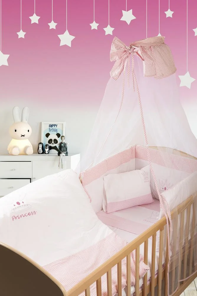 Φωτογραφία προϊόντος: Σετ Κούνιας 3ΤΜΧ DIM COLLECTION PRINCESS 08 ΛΕΥΚΟ-ΡΟΖ