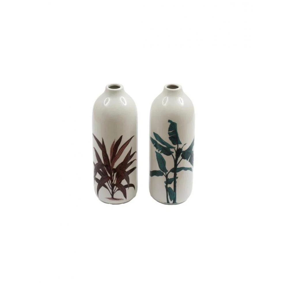 Φωτογραφία προϊόντος: Plastona Βάζο "Tropical palm" 2χρώματα 8x22cm