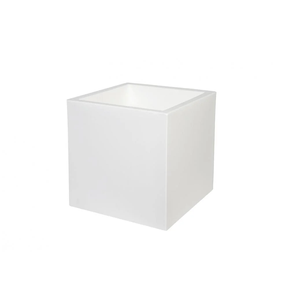 Φωτογραφία προϊόντος: Plastona Γλάστρα CUBE λευκή 45X45X45