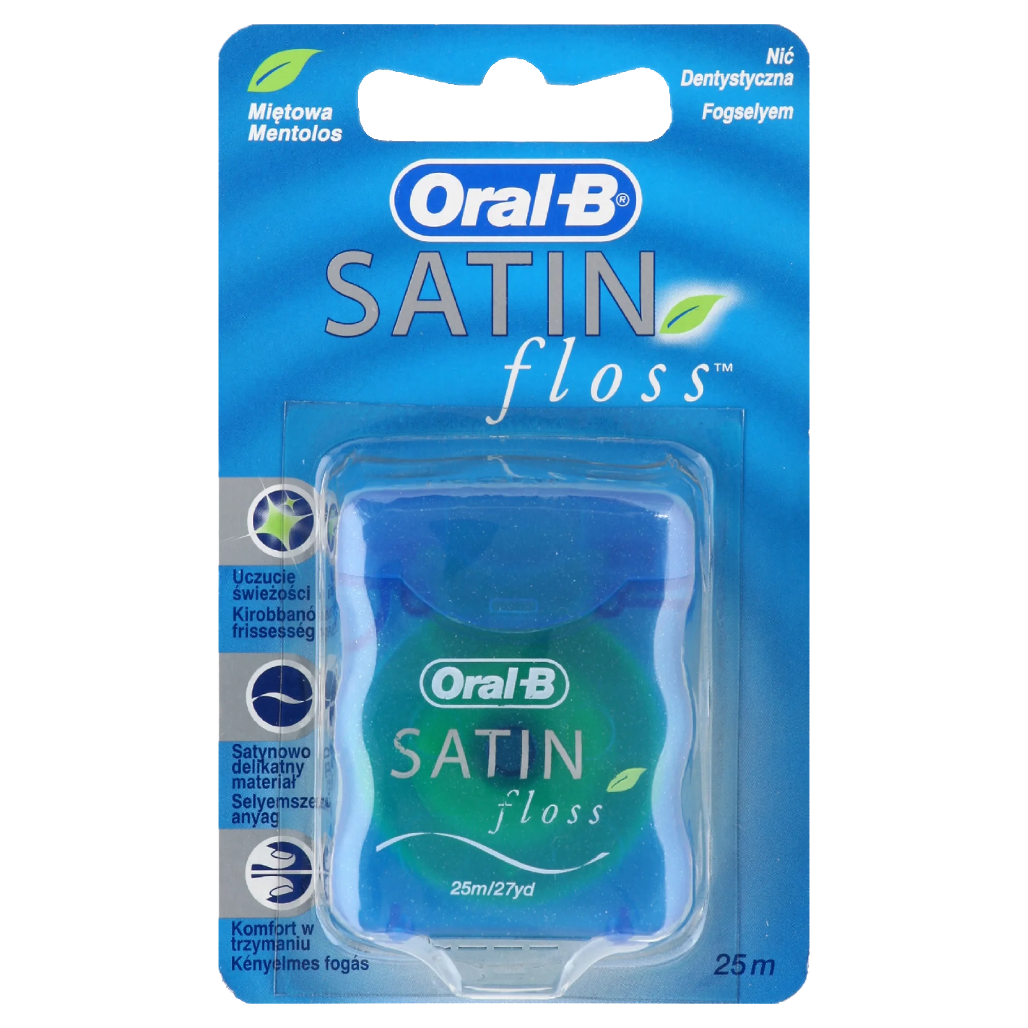 Φωτογραφία προϊόντος: Oral-B Satin Floss Οδοντικό Νήμα με Άρωμα Μέντα 25m