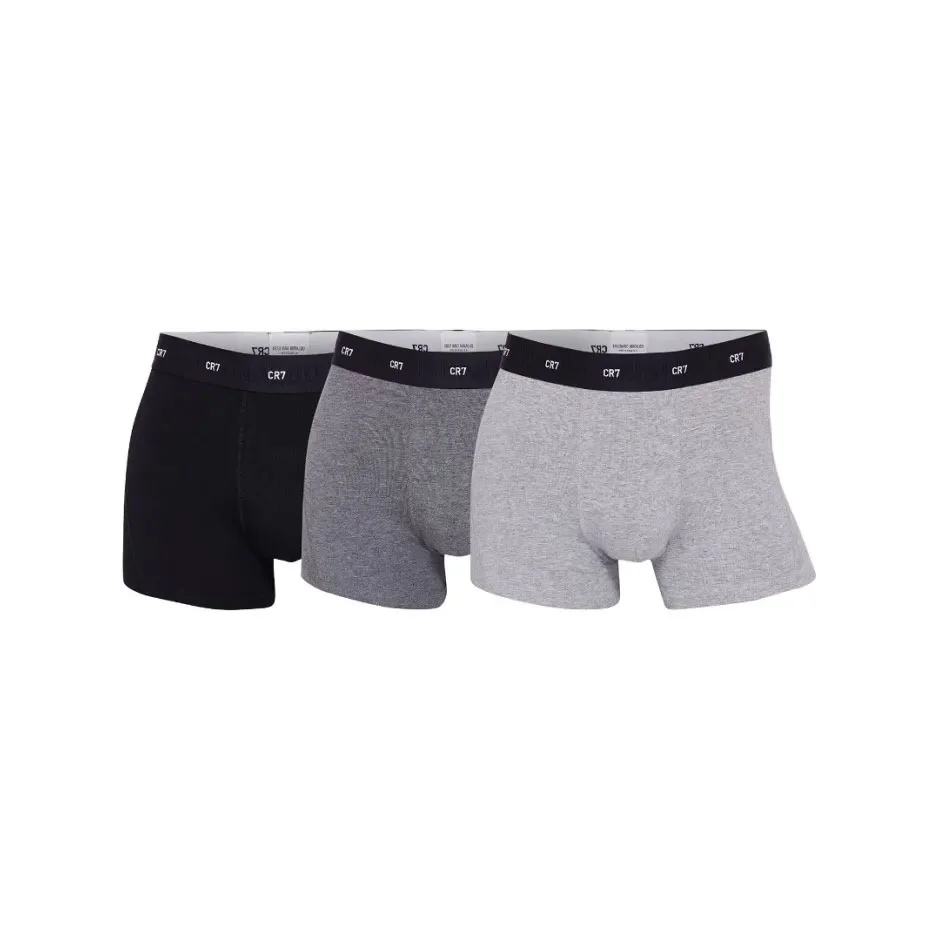 Φωτογραφία προϊόντος: Ανδρικό Boxer Soft Bamboo 3pack Cristiano Ronaldo (CR7) 82130-49-405 Μαύρο Γκρι Γκρι Σκούρο