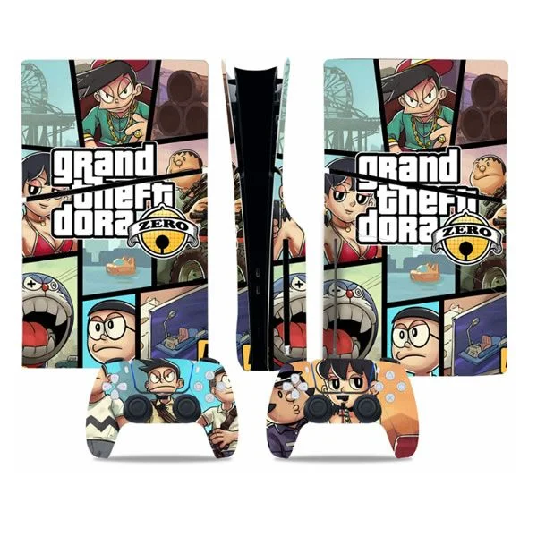Φωτογραφία προϊόντος: Αυτοκόλλητα για PS5 Slim Disc Edition Grand Theft Dora