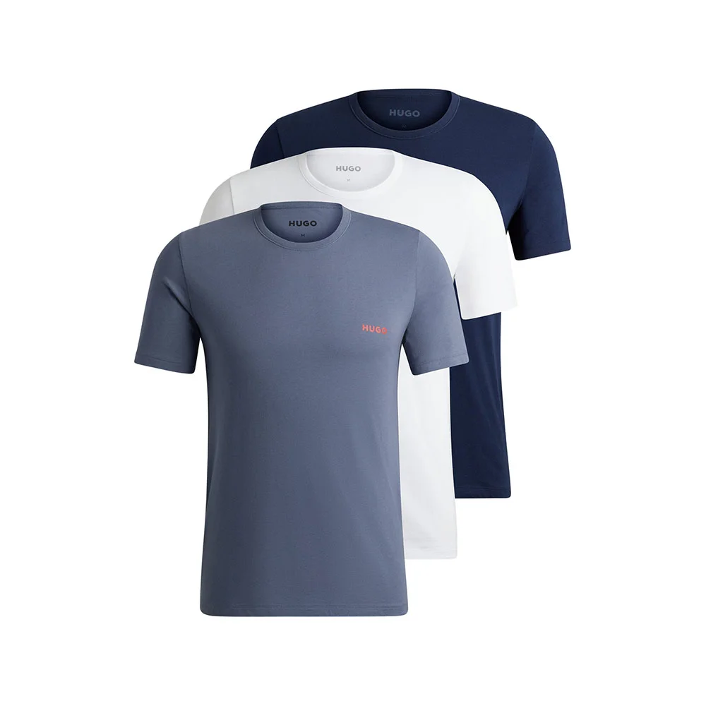 Φωτογραφία προϊόντος: Ανδρική Φανέλα Regular Fit 3pack HUGO 50480088-125 Λευκό Μπλε Σκούρο Ραφ