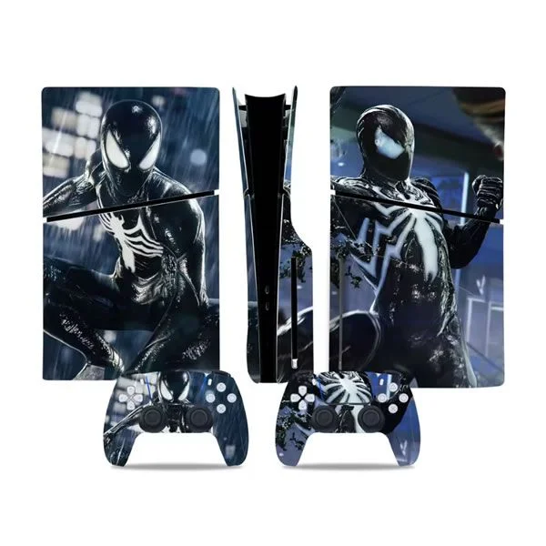 Φωτογραφία προϊόντος: Αυτοκόλλητα για PS5 Slim Disc Edition Spider Black