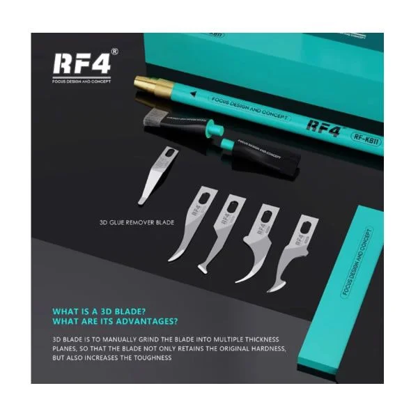 Φωτογραφία προϊόντος: RF4 RF-KB11 Double Head Brush 3D blade and glue removal brush (7in1)