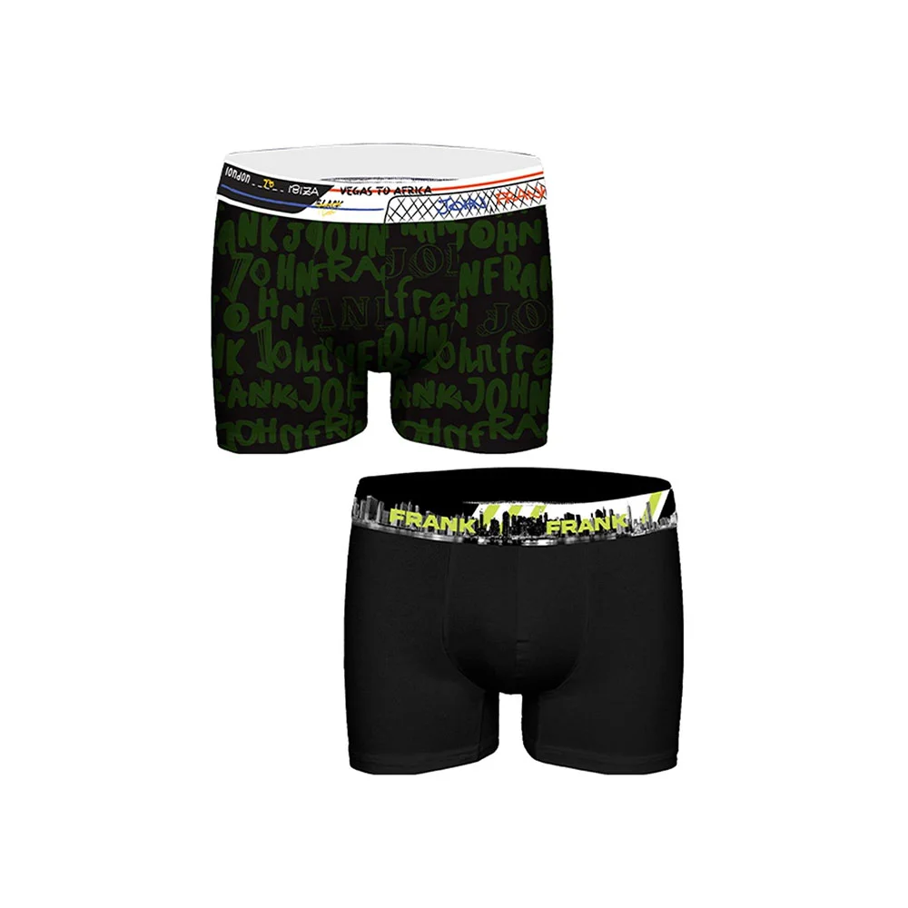 Φωτογραφία προϊόντος: Ανδρικό Boxer John Frank 2pack JF2BBID04 Πολύχρωμο
