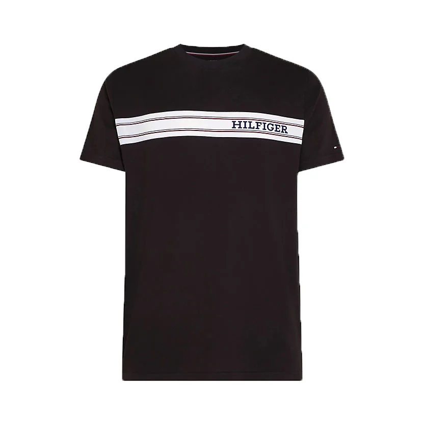 Φωτογραφία προϊόντος: Ανδρικό Logo Stripe T-Shirt Tommy Hilfiger UM0UM03196-BDS Μαύρο