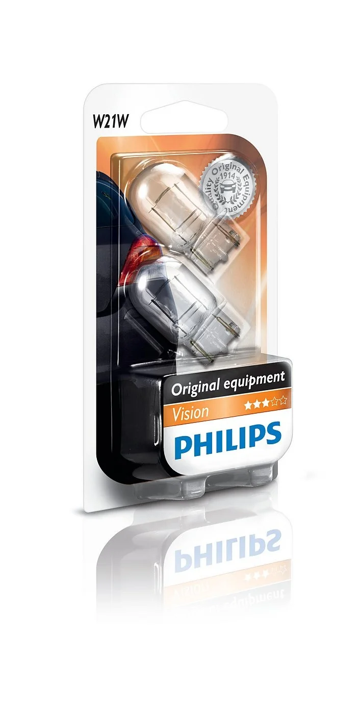 Φωτογραφία προϊόντος: PHILIPS W21W 12V 21W W3x16d Original Equipment Vision (12065B2) 2τμχ