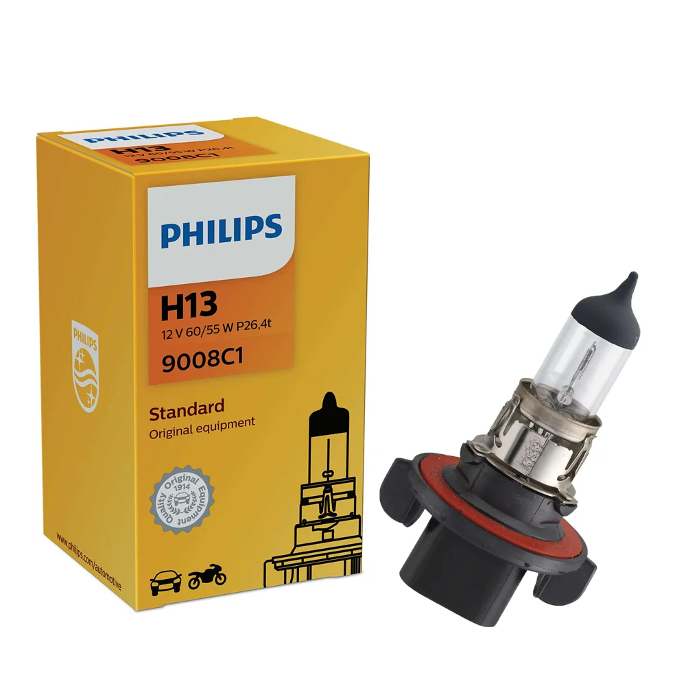 Φωτογραφία προϊόντος: PHILIPS H13 12V 60/55W P26.4t Standard (9008C1) 1τμχ