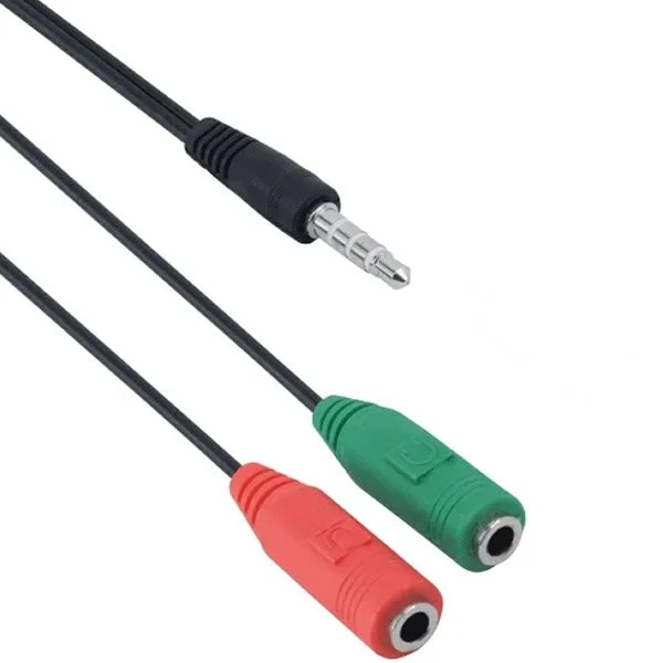 Φωτογραφία προϊόντος: DeTech Αντάπτορας Ήχου 3.5mm Μ σε 2x3.5mm F 20сm