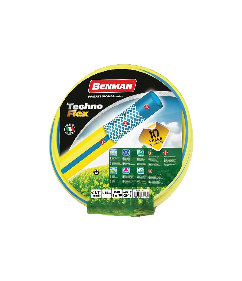 Φωτογραφία προϊόντος: Benman techno flex 25m 1/2 λάστιχο ποτίσματος (77151)