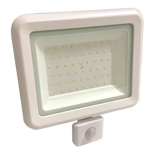 Φωτογραφία προϊόντος: ΠΡΟΒΟΛΕΑΣ LED 50W SMD με Περιστρεφόμενο Ανιχνευτή Κίνησης – Λευκό IP44 4000K PLUS 147-69660