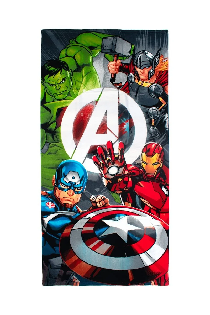 Φωτογραφία προϊόντος: Πετσέτα Θαλάσσης Quick Dry Marvel Avengers 553 70X140 White 100% Microfiber