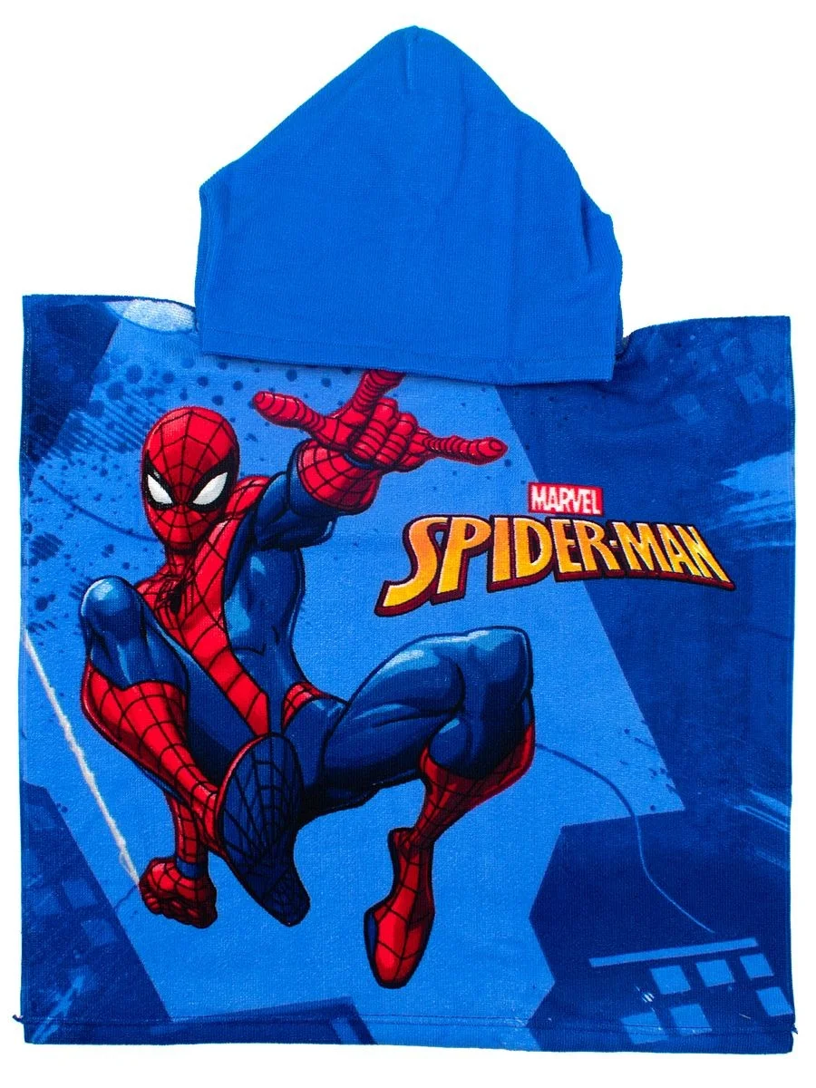 Φωτογραφία προϊόντος: Πόντσο Θαλάσσης Quick Dry Marvel Spider-Man 538 50X100 Sky Blue-Blue 100% Microfiber