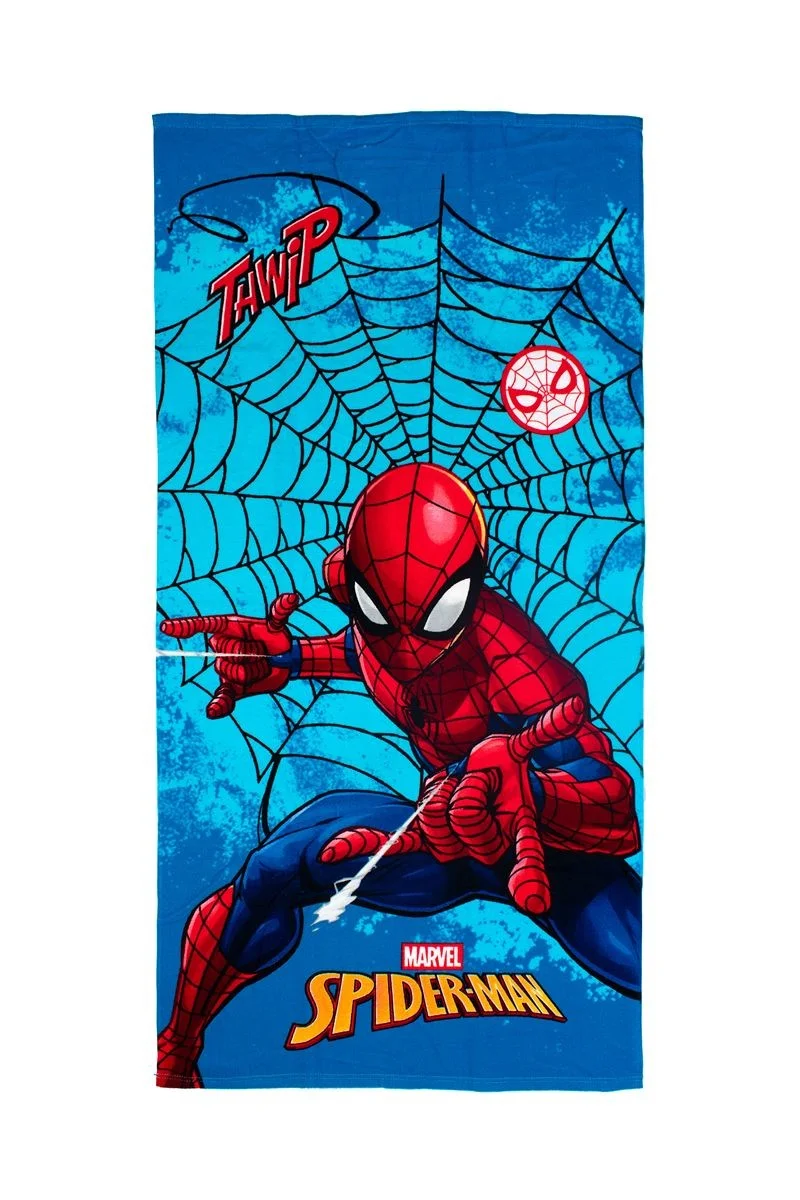 Φωτογραφία προϊόντος: Πετσέτα Θαλάσσης Quick Dry Marvel Spider-Man 549 70X140 Sky Blue 100% Microfiber