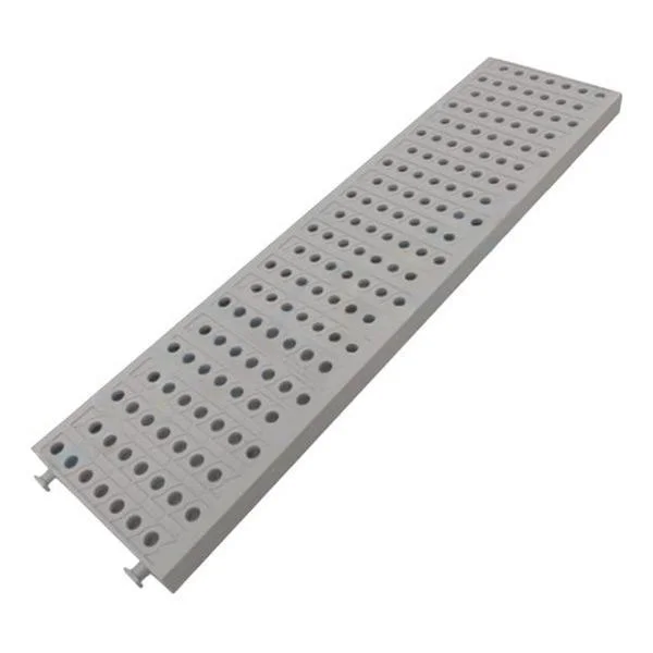 Φωτογραφία προϊόντος: Σχάρα 130x20x500 mm πλαστική πισίνας πεζών γκρί PE-HD TAURUS