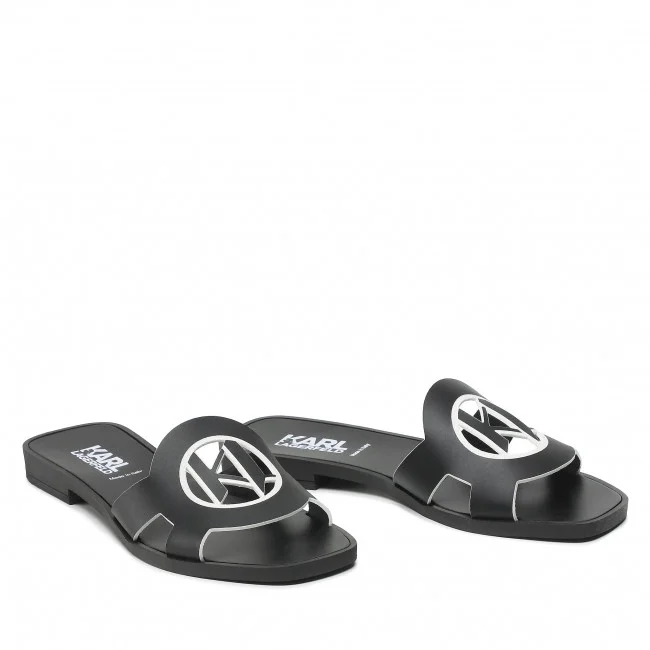 Φωτογραφία προϊόντος: Karl Lagerfeld Παντόφλες SKOOT II Monogram Slide KL80410 Black Lthr