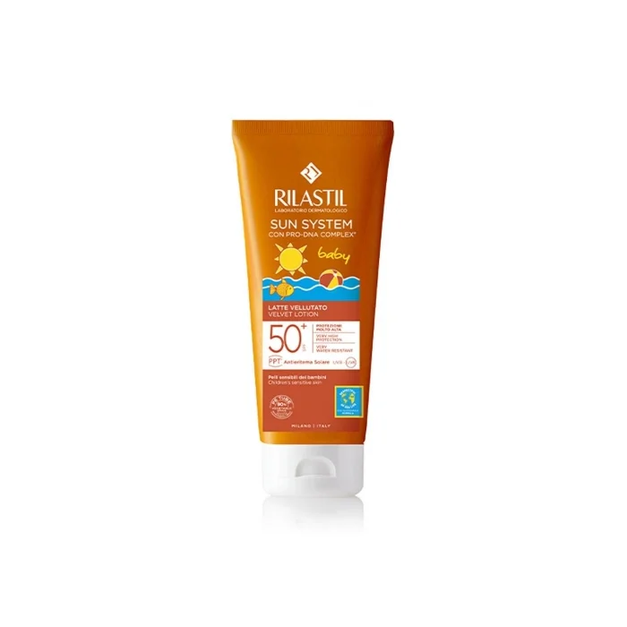 Φωτογραφία προϊόντος: Rilastil Sun System Baby Velvet Lotion SPF50+ Αντηλιακό Γαλάκτωμα Προσώπου-Σώματος για Βρέφη + Παιδιά 200 ml