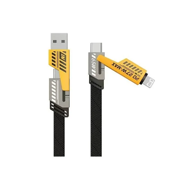 Φωτογραφία προϊόντος: OEM Awei USB to Type-C / Lightning Cable Μαύρο (CL-226) 54561264