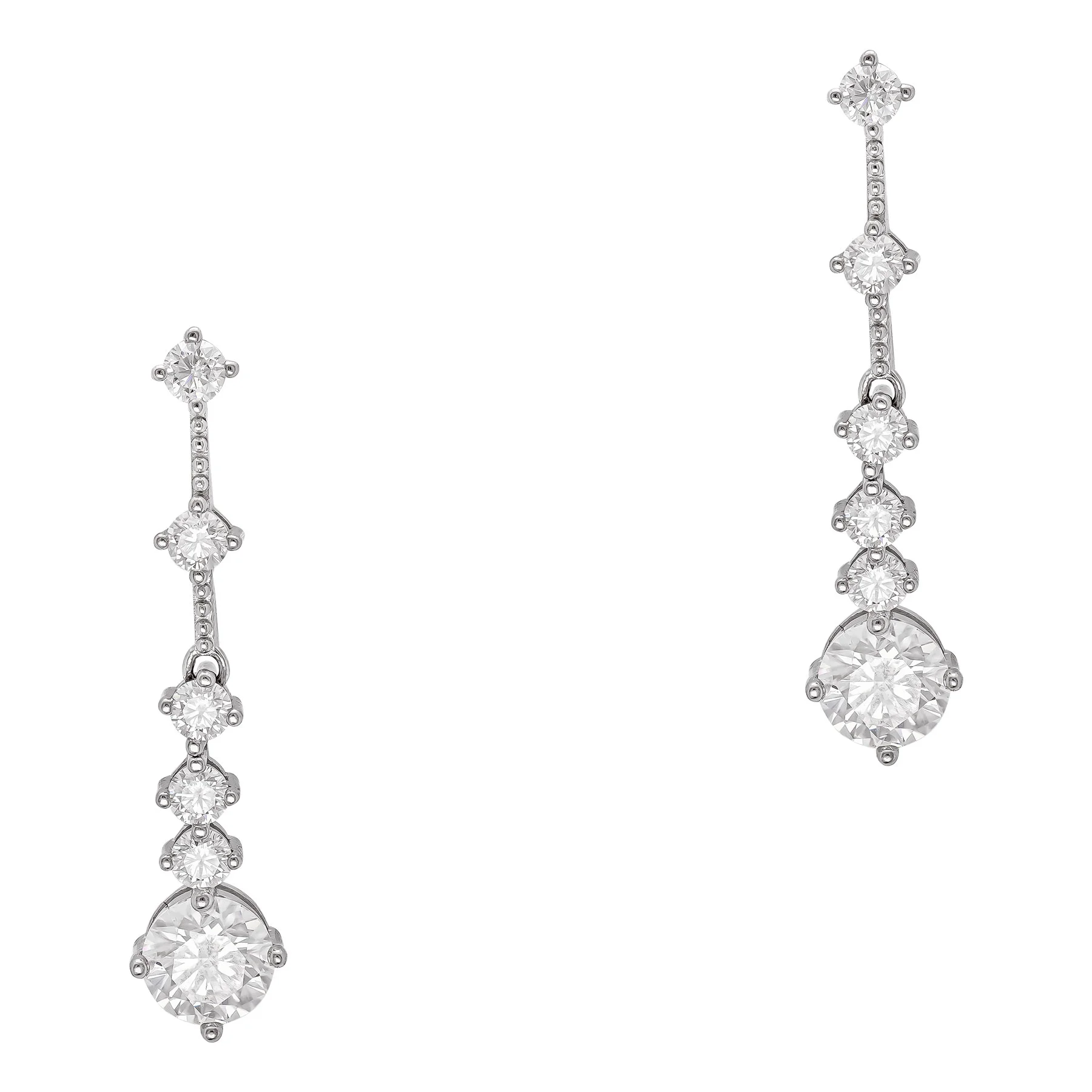 Φωτογραφία προϊόντος: Σκουλαρίκια με Moissanite Diamonds από Ασήμι SK3979