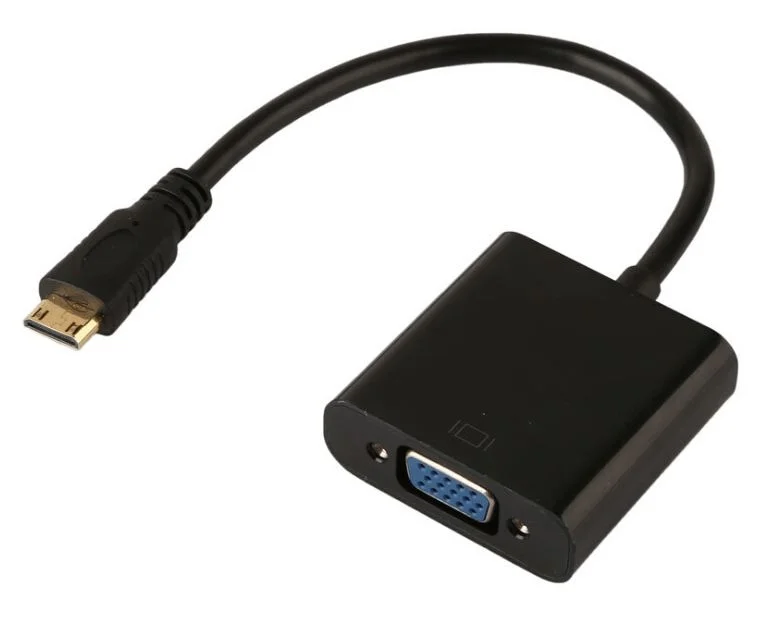 Φωτογραφία προϊόντος: Adapter HDMI 1.4V(M) Mini / VGA DB15(F) - 0.20cm