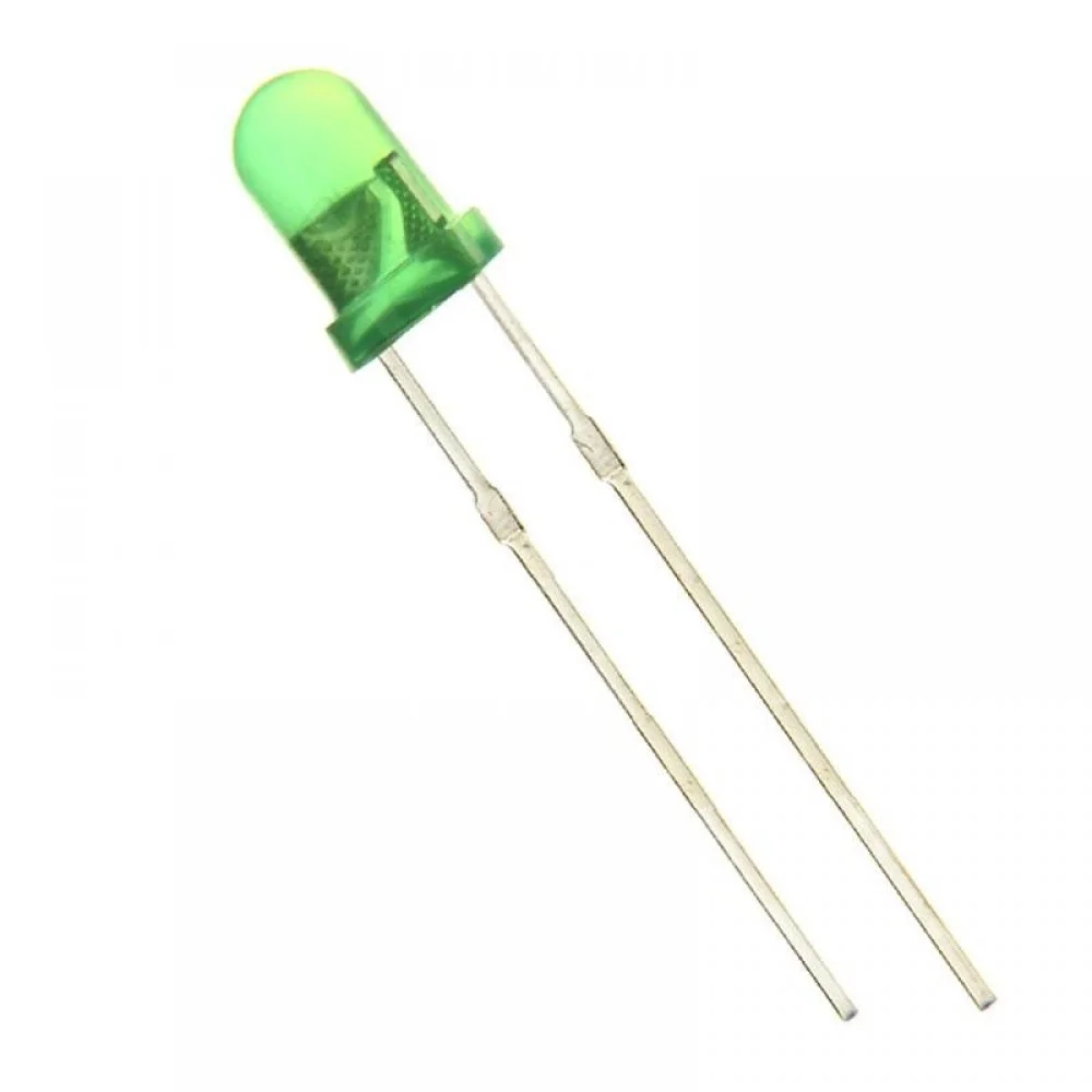 Φωτογραφία προϊόντος: 3mm LED Diffused Πράσινο