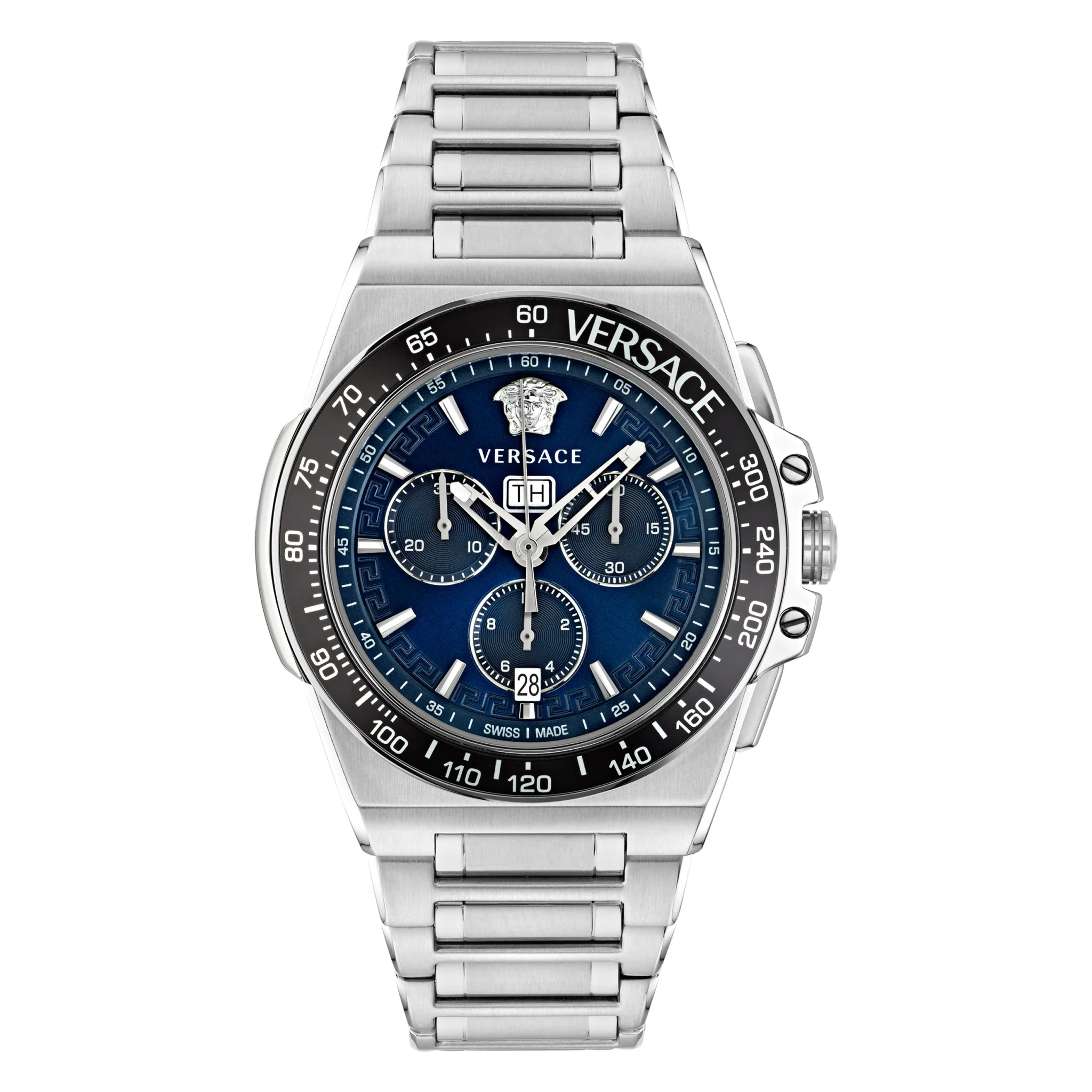 Φωτογραφία προϊόντος: VERSACE GRECA EXTREME CHRONO Stainless Steel Bracelet VE7H00423