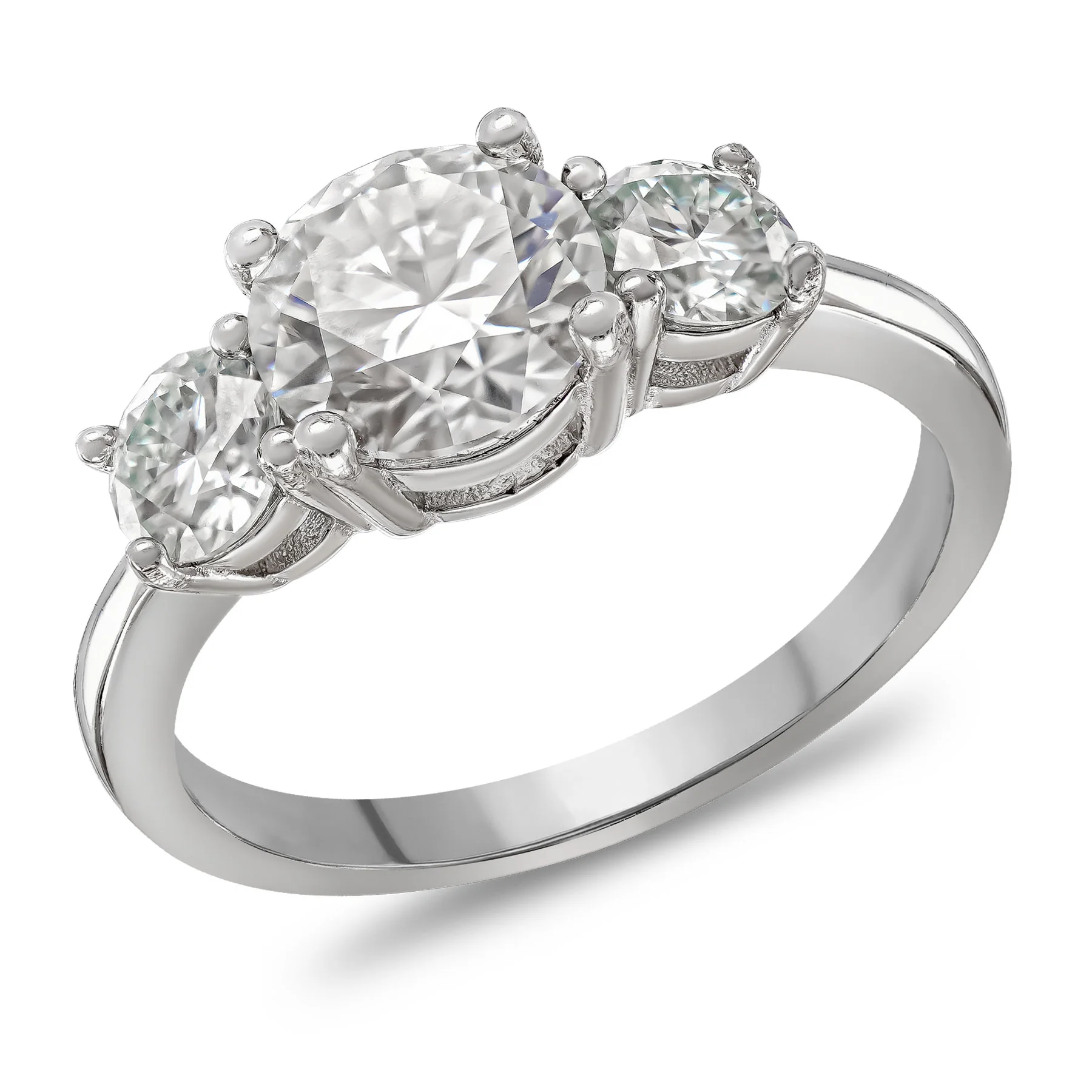 Φωτογραφία προϊόντος: Δαχτυλίδι με Moissanite Diamonds από Ασήμι DX2726