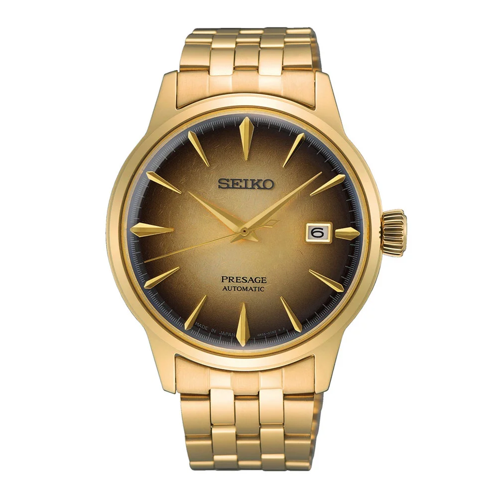 Φωτογραφία προϊόντος: SEIKO Presage Cocktail Time Automatic Gold Stainless Steel Bracelet SRPK48J1