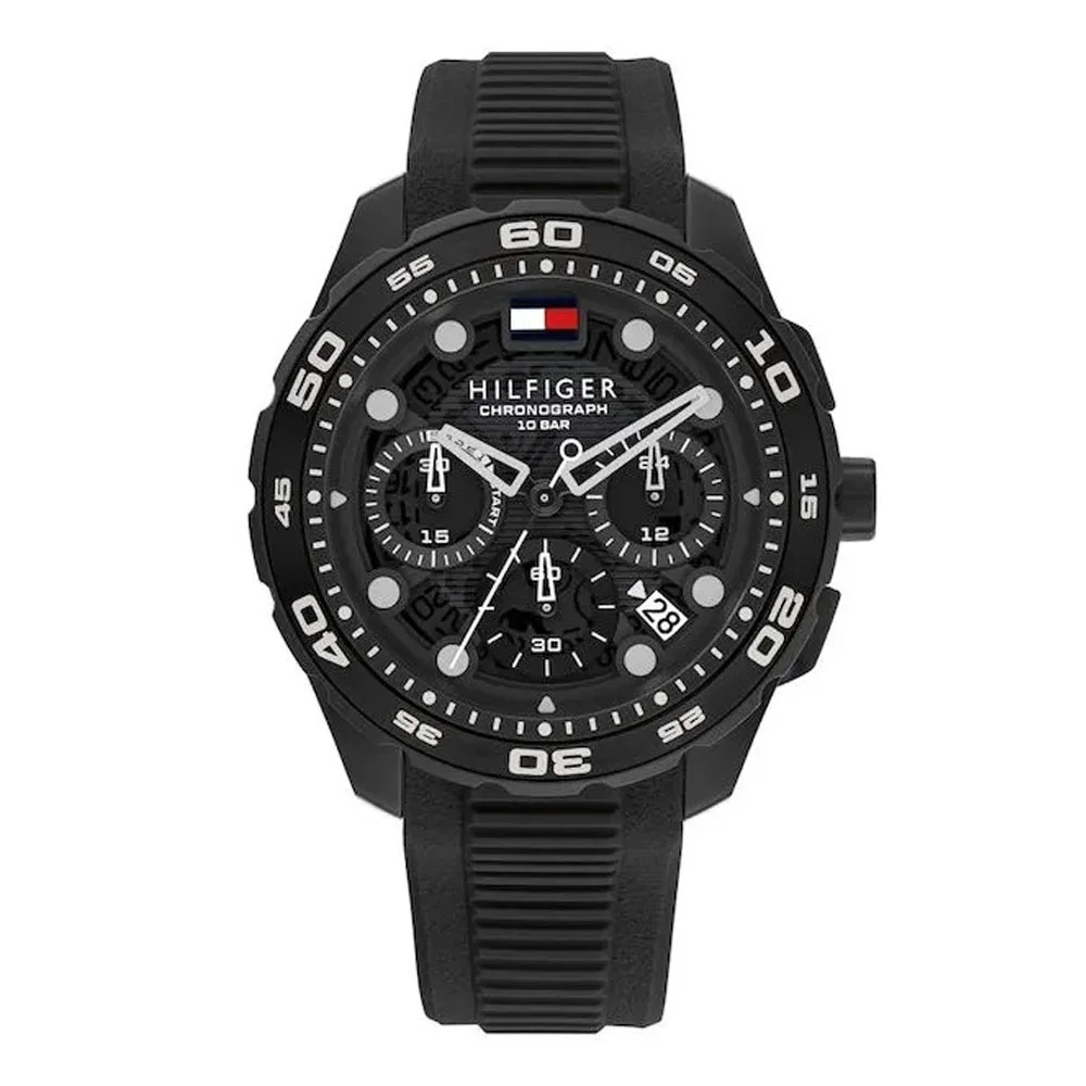 Φωτογραφία προϊόντος: TOMMY HILFIGER Regatta Black Rubber Strap 1792233