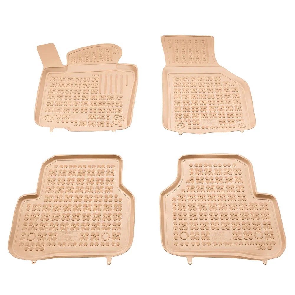 Φωτογραφία προϊόντος: VW Passat B6 / B7 (2005-2014) / Tiguan (2007-2016) / Jetta (2011+) λαστιχένια μπεζ πατάκια σκαφάκια Rezaw Plast - 4τμχ