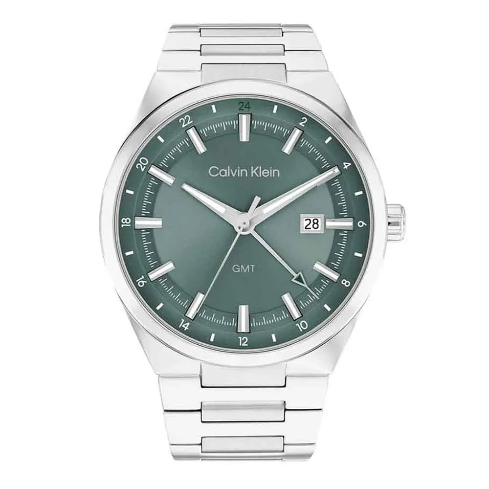 Φωτογραφία προϊόντος: CALVIN KLEIN Distinguish GMT Silver Stainless Steel Bracelet 25200492