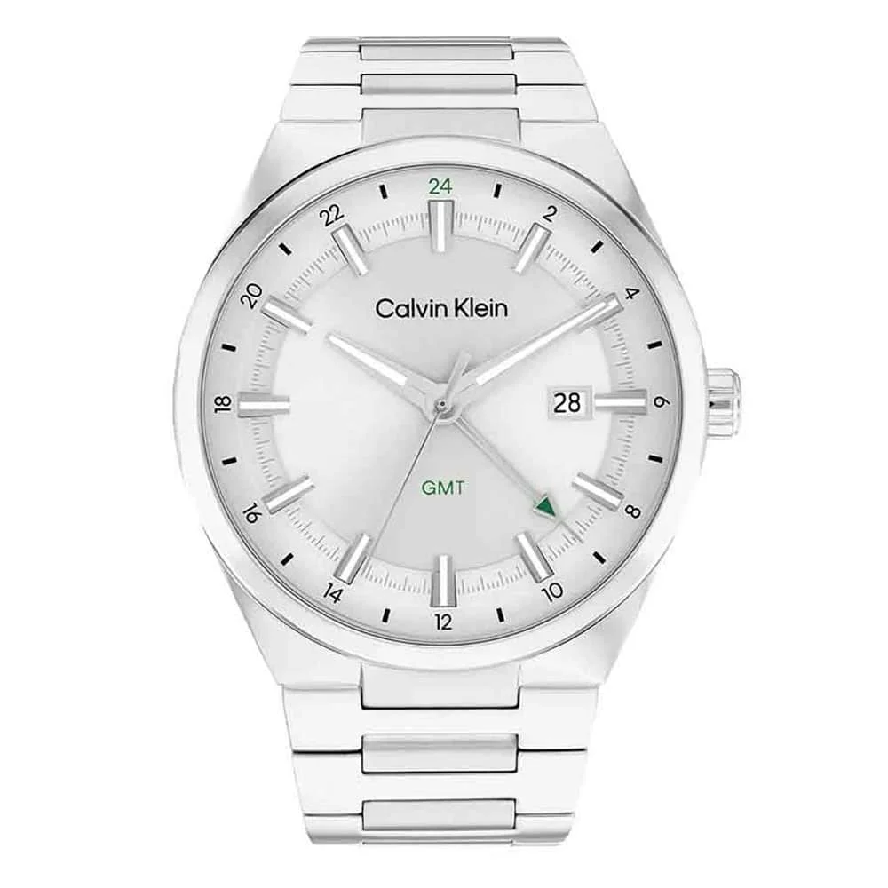 Φωτογραφία προϊόντος: CALVIN KLEIN Distinguish GMT Silver Stainless Steel Bracelet 25200489
