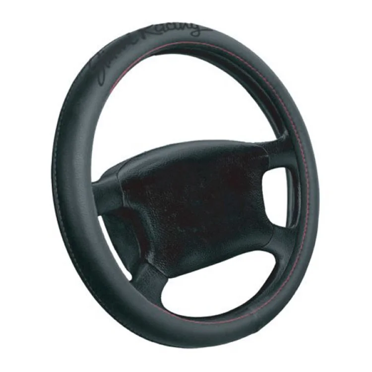 Φωτογραφία προϊόντος: Simoni Racing ΚΑΛΥΜΜΑ ΤΙΜΟΝΙΟΥ RED SEAM 37-39cm ΜΑΥΡΟ ΜΕ ΚΟΚΚΙΝΗ ΡΑΦΗ ΑΠΟ ΟΙΚΟΛΟΓΙΚΟ ΔΕΡΜΑ SRCVT/15
