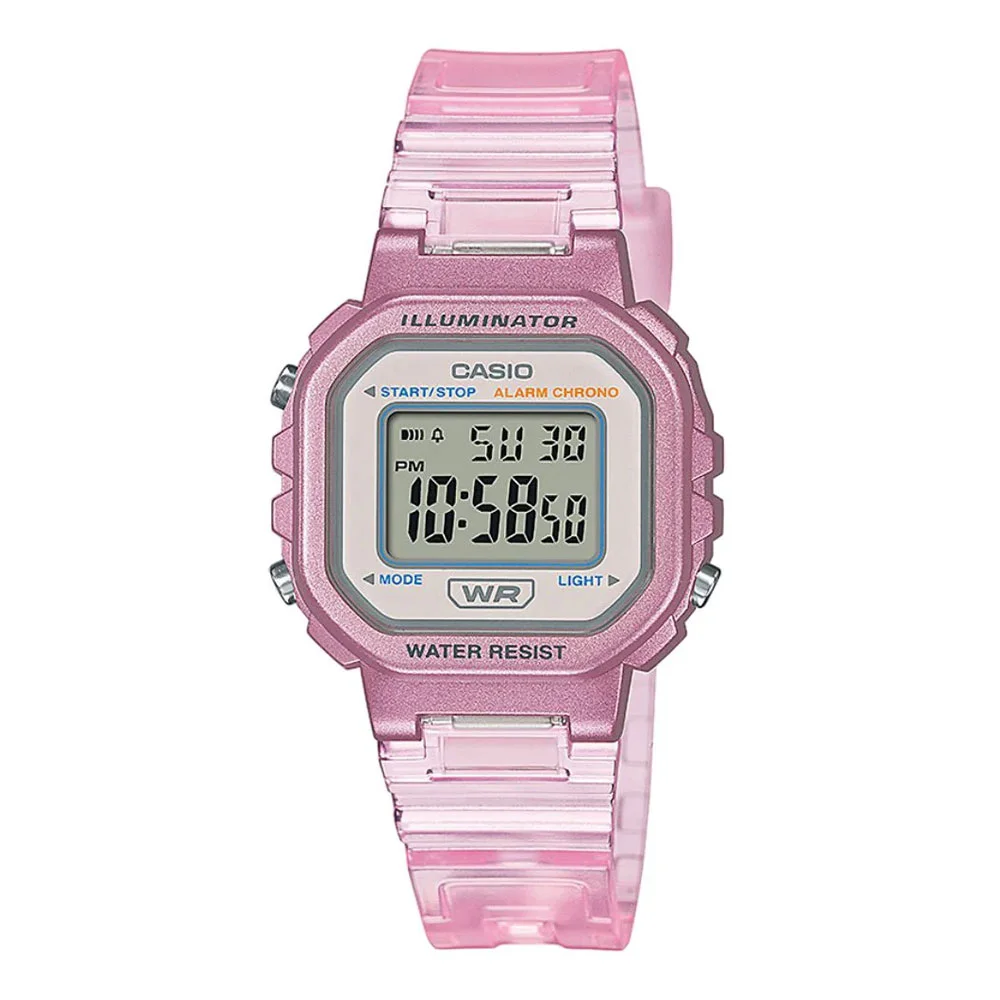 Φωτογραφία προϊόντος: CASIO Collection Light Pink Rubber Strap LA-20WΗS-4ΑΕF
