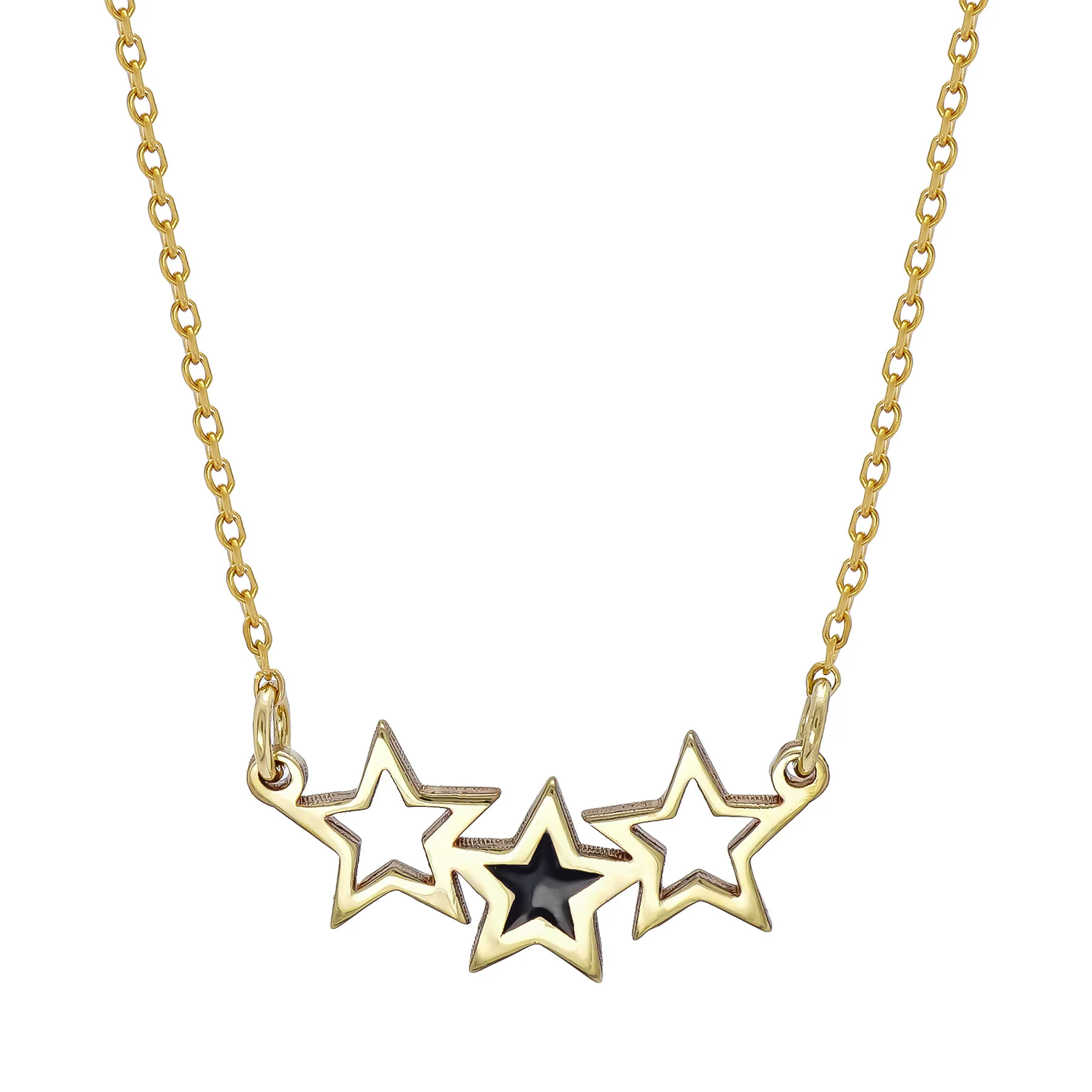 Φωτογραφία προϊόντος: Κολιέ με Αστεράκια από Κίτρινο Χρυσό 9 Καρατίων KL3438