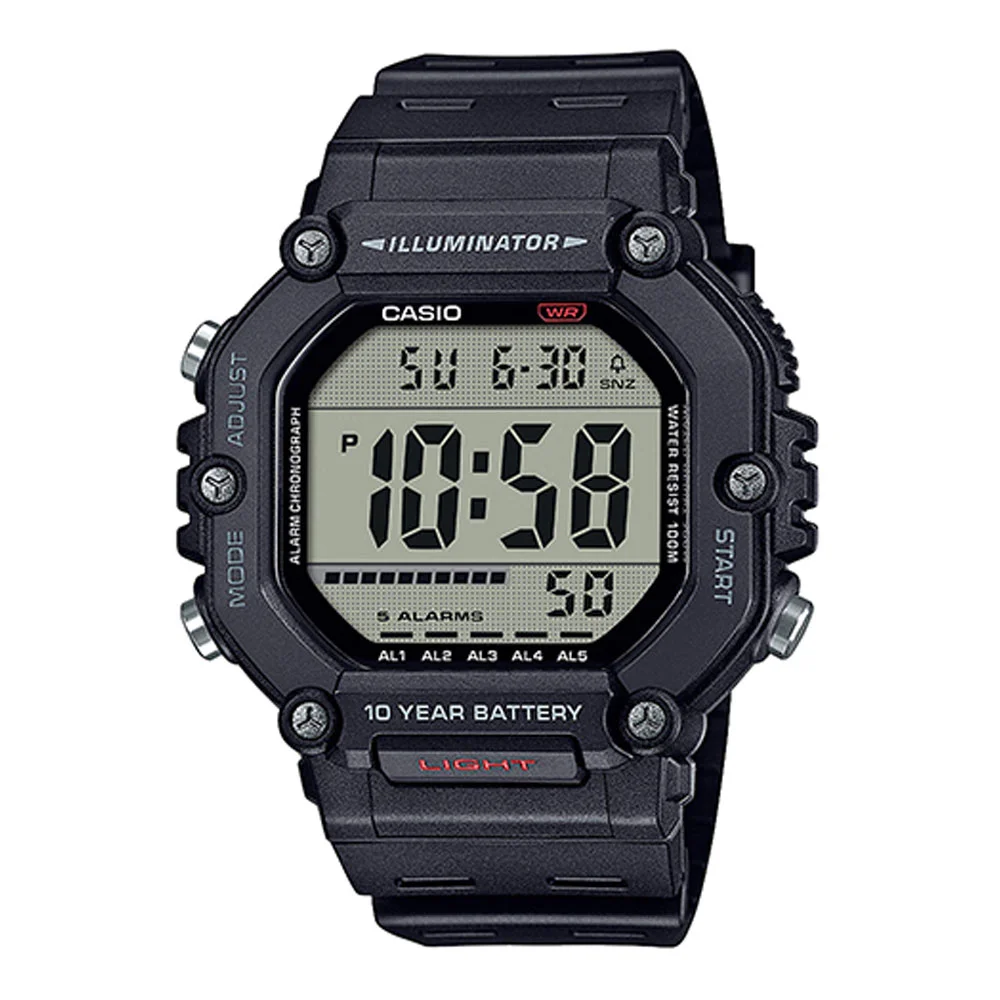 Φωτογραφία προϊόντος: CASIO Digital Rubber Strap AE-1600H-1AVEF