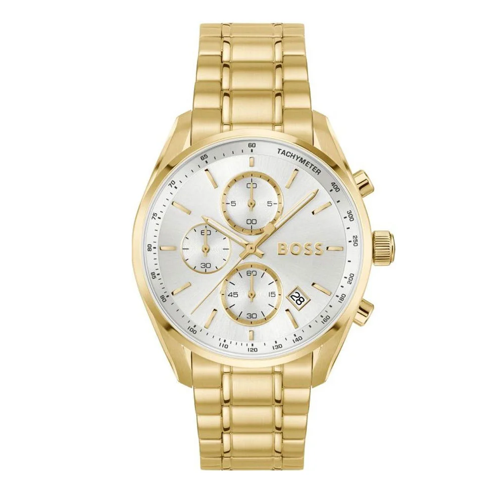 Φωτογραφία προϊόντος: BOSS Grand Prix Gold Tone Stainless Steel Bracelet 1514261