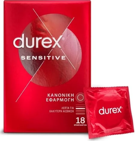 Φωτογραφία προϊόντος: Προφυλακτικά Durex Sensitive Λεπτά 18τμχ