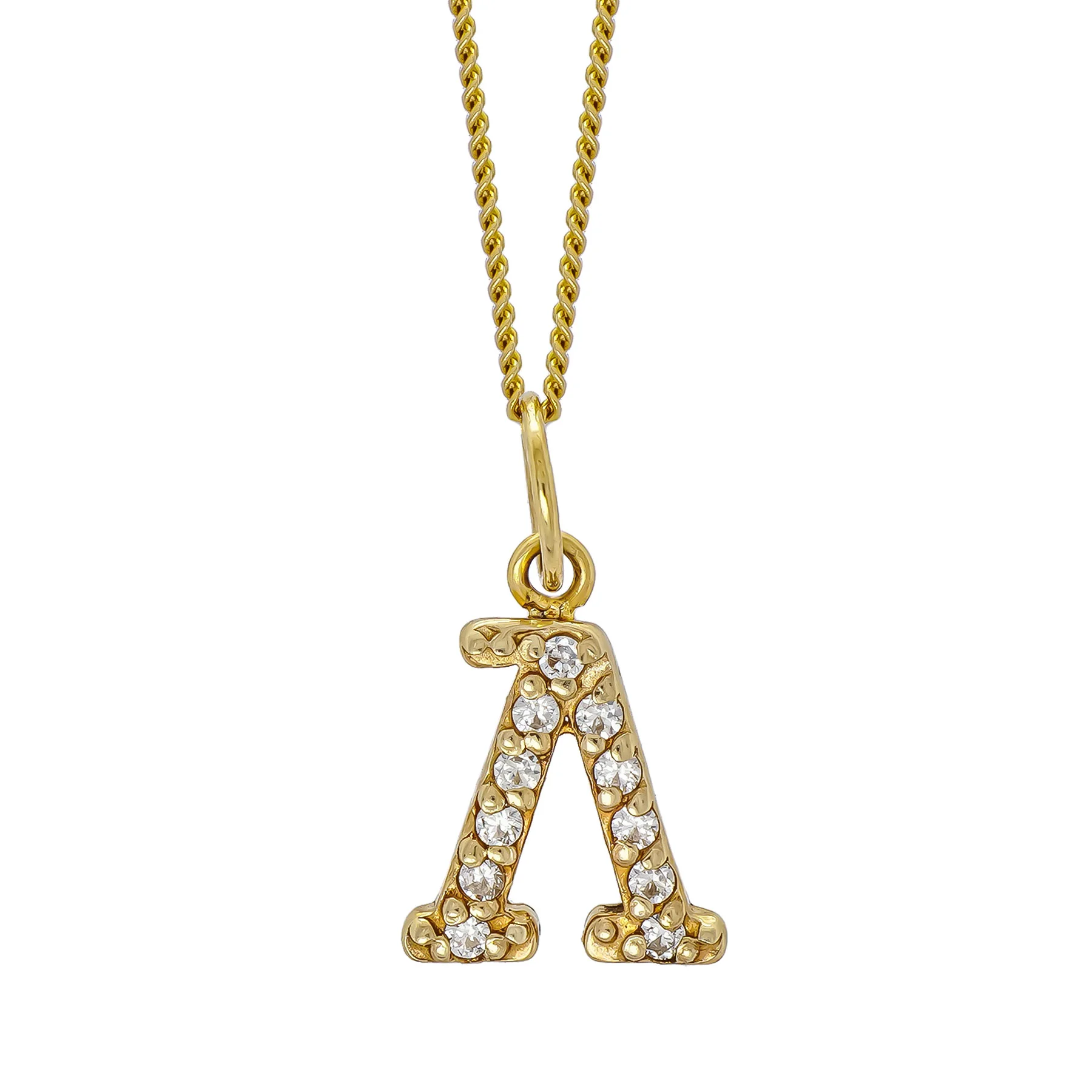 Φωτογραφία προϊόντος: Μονόγραμμα Μενταγιόν "Λ" από Κίτρινο Χρυσό 14 Καρατίων MG282