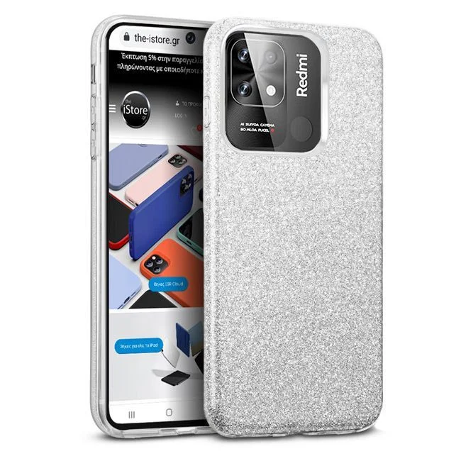 Φωτογραφία προϊόντος: Hybrid Strass Silver Case Xiaomi Redmi 10