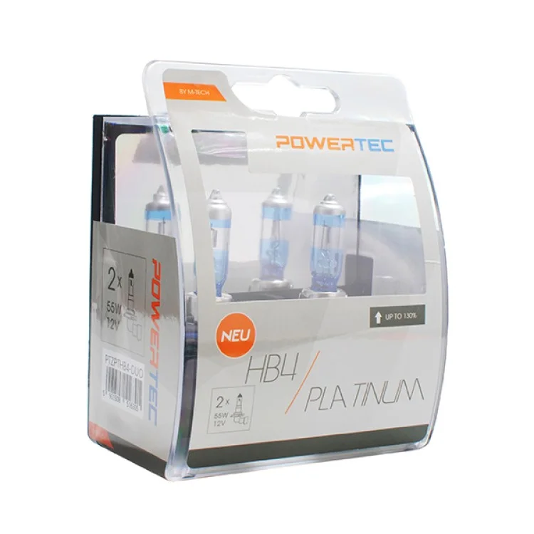 Φωτογραφία προϊόντος: M-tech HB4 12V 55W 3.250K +130% P22d POWERTECK PLATINUM 2ΤΕΜ. M-TECH PTZPTHB4-DUO/MT