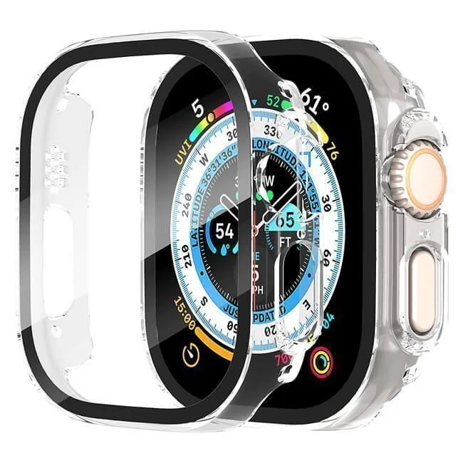 Φωτογραφία προϊόντος: 2-in-1 Hard Frame Clear + Tempered Glass Apple Watch 49mm