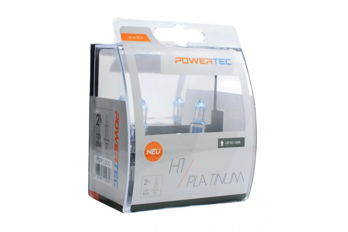 Φωτογραφία προϊόντος: M-tech H1 12V 55W 3.250K +130% P14.5 POWERTECK PLATINUM 2ΤΕΜ. M-TECH PTZPT1-DUO/MT