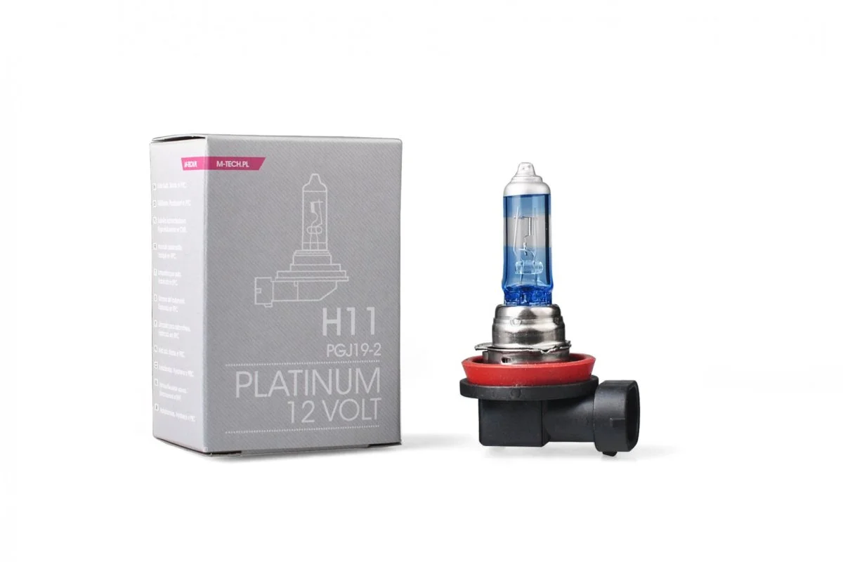 Φωτογραφία προϊόντος: M-tech H11 12V 55W PGJ19-2 COLOR PLATINUM 1ΤΕΜ. M-TECH ZPT11/MT