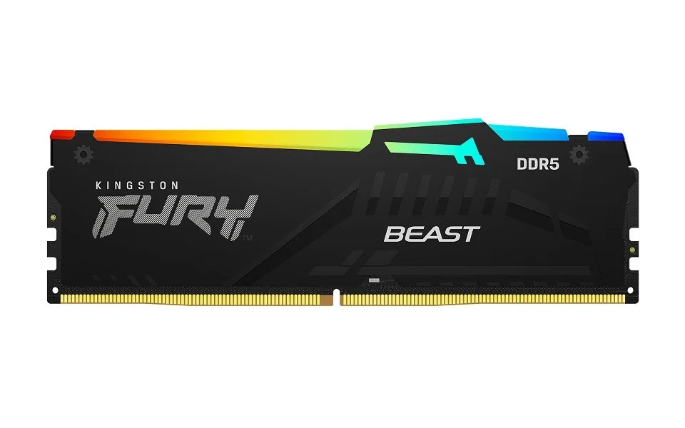 Φωτογραφία προϊόντος: KINGSTON Memory KF556C40BBAK2-32 FURY Beast RGB DDR5, 5600MT/s, 32GB Kit of 2