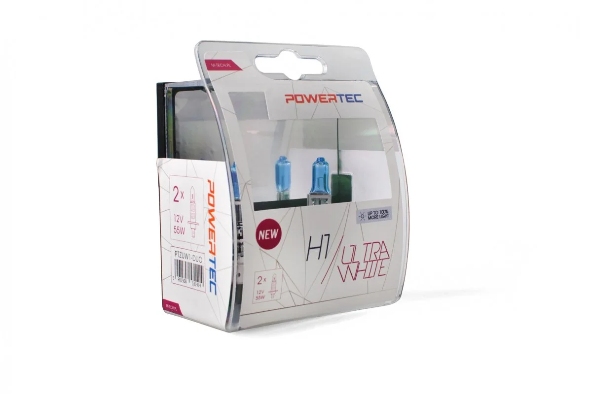 Φωτογραφία προϊόντος: M-tech H1 12V 55W P14,5s POWERTEC ULTRA WHITE 2ΤΕΜ. M-TECH PTZUW1-DUO/MT