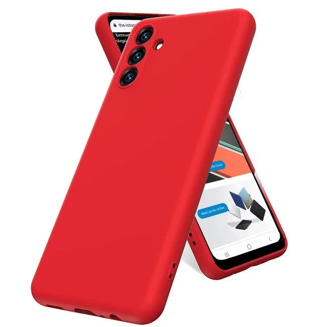 Φωτογραφία προϊόντος: Rubber Silk Case Red Samsung Galaxy S21 FE 5G